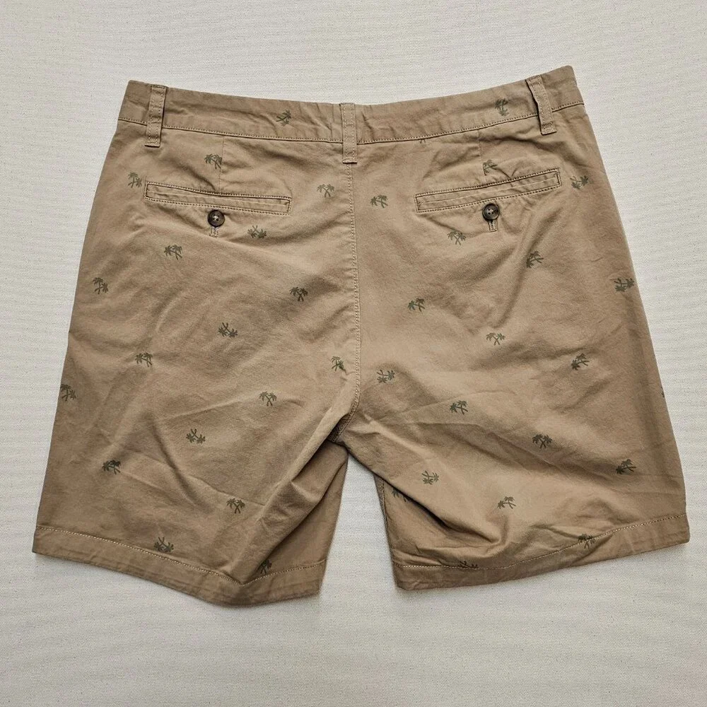Bonobos Palm Tree Print 7 Inch Inseam Shorts 32